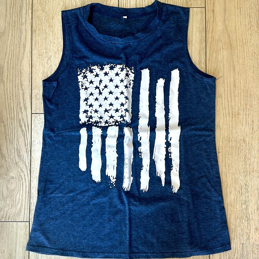 Patriotic tank top size medium